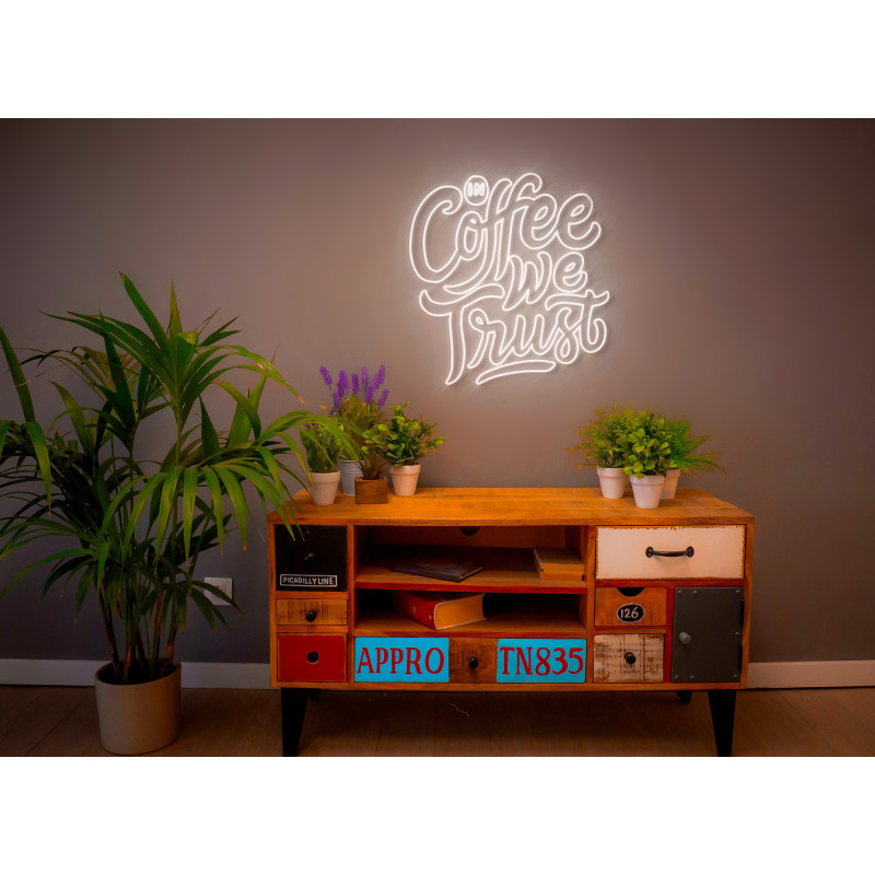 Carteles de Neón Led - Luces de neón "Good vibes and good coffee"